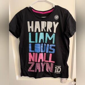 NWT Marks & Spencer One Direction Black Girls Pajama Set Size 13-14 Years Set